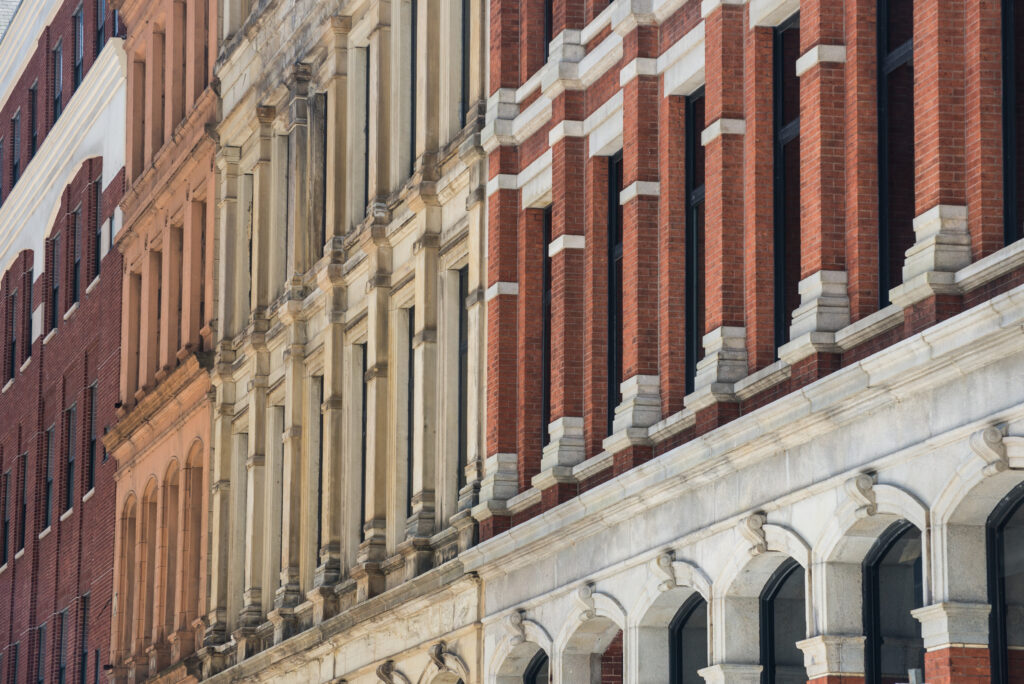 Devonshire Street downtown, part of the area covered by Boston historic district nominations.