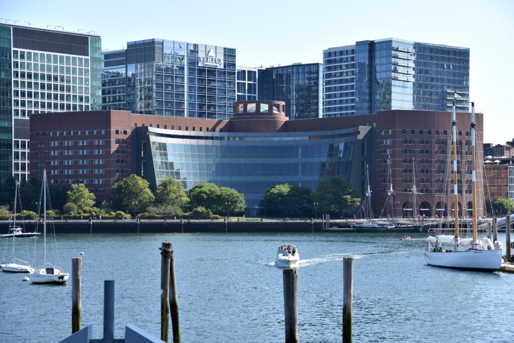 John Joseph Moakley courthouse in Boston, illustrating the federal side of Massachusetts jury duty scams.