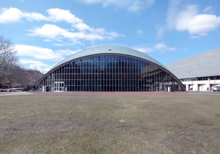 Kresge Auditorium on the MIT campus, institutional context for MIT shape-sensing sheet research.